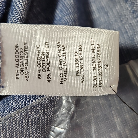 NWOT Derek Lam Indigo Blue Comfy Button Down w/Pockets Jumper Dress Sz. 12 - Picture 9 of 10